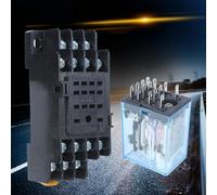 YWBL-WH Relais MY4NJ 14 Broches avec Quatre Structures Normalement Ouvertes et Fermées, Commutation de Circuit de Commande AC DC pour équipement électrique d'automatisation Industrielle 27 X 20 X