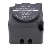 YWBL-WH Relais Sensible à la Tension, Double Isolateur de Batterie Intelligent 140 A, étanche IP67, Charge Automatique avec Vis de Borne M6 pour Voiture, Camping-car, ATV, UTV, Bateau, (BLACK)