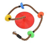 YWBL-WH Siège de Balançoire à Disque coloré pour Enfants, Aire de Jeux pour Enfants à l'intérieur et à l'extérieur, Balançoire Extérieure, Utilisation étendue, Conception Unique, Finition Soignée,