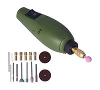 YWBL-WH Stylo de Meulage électrique, Mini Outil Rotatif 12 000 Tr/min avec Mandrin en Métal et Conception Basse Tension, pour Gravure, Polissage, Perçage sur Verre Céramique en Acier (Prise UE)