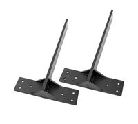 YWBL-WH Support D’étagère en Forme de T, 2PCS 10 Pouces, Acier au Carbone | Capacité de Charge de 500 Lb, Support de Comptoir Robuste, pour Comptoirs en Granit et Bureaux Flottants, Comprend le