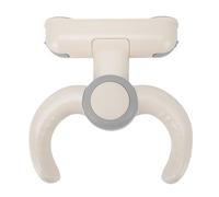 YWBL-WH Support de Bain Pliable pour bébé, Support de Douche Mural Réglable pour Tout-petits avec Ventouses Sécurisées pour un Gain de Place en Toute sécurité (Gris Blanc)