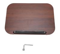YWBL-WH Support de Livre Rotatif avec Base Pivotante à 360 ° et Compartiments de Rangement Cachés pour Tablette de Recettes de Livre de Recettes et Support D'ordinateur Portable (Couleur sombre)
