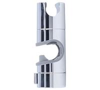 YWBL-WH Support de Pomme de Douche à Barre Coulissante, Support de Pomme de Douche Réglable en ABS chromé pour Rail Droit de 18 à 25 Mm, Rotation à 360 Degrés, Pince Facile, Utilisation sur Rail de