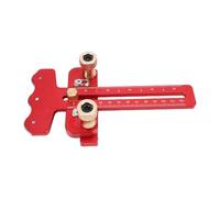 YWBL-WH Table à Scie Jig, 3 Poulies Mince Jig Jig en Aluminium en Alliage en Alliage de Bois Mince Déchirer pour 3/8 Pouces X 3/4 Pouce U Slot 1/4in X 3/8in T