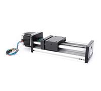 YWBL-WH Table Coulissante à Actionneur Linéaire, Course de 400 Mm avec | Construction en Alliage D'aluminium, Vis à Billes, pour Machines D'automatisation, Course Efficace de 400 Mm, Compatible