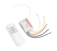YWBL-WH Télécommande sans Fil, Contrôleur de Lampe, Système 220 V, Récepteur à Distance, Kit émetteur, Portée de 20 Mètres pour Ampoules LED Fluorescentes à économie D'énergie (Télécommande
