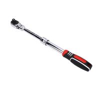 YWBL-WH Télerie à Cliquet de 3/8 Pouces, Tête D'angle de Pliage, Touche de Libération Rapide, Clés Flexibles pour les Zones Serrées, Poignée Extensible, 7 équipements Réglables, 4