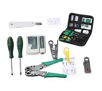 YWBL-WH Testeur de Câble Réseau, Testeur Double unité pour RJ11 RJ45 Cat5, compatibilité Multiprotocole, Kit d'outils Professionnels pour les Techniciens Domestiques et Informatiques