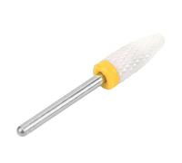 YWBL-WH Tête de Meulage en Céramique, Foret à Ongles Compact en Forme de Maïs pour Manucure Pédicure, avec XF Extra Fin pour Nettoyer les Ongles de Polissage