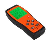 YWBL-WH Thermomètre à 4 Canaux avec Sondes Remplaçables, Testeur de Température Numérique pour Usage Industriel, Large Plage de -328F à 2501F, Double Entrées et Couvercle en Silicone