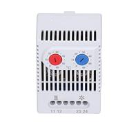 YWBL-WH Thermostat Mécanique, Contrôleur de Température sur Rail DIN | Double Contrôle de Chauffage/refroidissement, Boîtier ABS, Durée de Vie de 100 000 Cycles, Indice de Protection IP20.