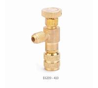 YWBL-WH Vanne de Charge de Réfrigérant R410A, dé à Coudre et Connecteur Entièrement en Cuivre, Vanne de Contrôle de Débit Robuste Antirouille, avec Conception de sécurité pour R22 (pour R410a)