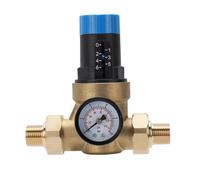 YWBL-WH Vanne de Régulateur de Pression d'eau, Vanne Réglable Manuelle en Laiton avec Filtre en Acier Inoxydable pour Système d'eau Domestique 1 Pression 'entrée de 30 Kg 32 de Sortie de 6 Kg