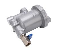 YWBL-WH Vanne de Vidange d'eau de Piège de Vidange Automatique, Vanne de en Alliage d'aluminium pour Systèmes 'arrosage Souterrains G1/2, Conception à Flotteur avec Acier Inoxydable