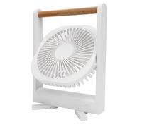 YWBL-WH Ventilateur de Bureau Magnétique, 4 Vitesses, Batterie 6H, Charge