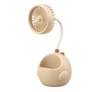 YWBL-WH Ventilateur de Bureau Portable Dinosaure de Dessin animé Ventilateur de Table à Piles Ventilateurs électriques de Refroidissement par Air Ventilateurs Personnels de Bureau (YELLOW)