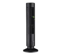 YWBL-WH Ventilateur Tour USB Ventilateur de Bureau de Refroidissement Silencieux Oscillant sans Lame à 2 Vitesses, Corps en ABS 5 V USB 2,5 W à Faible Bruit Inférieur à 36 DB 330 X 105 X (BLACK)