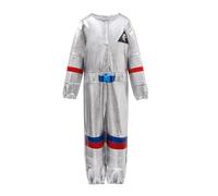 YWBleked Costume d'Halloween Combinaisons spatiales pour enfants Costumes de performance d'astronaute Halloween Carnaval Jeu de rôle Le Costume Cosplay Mandalorien Hommes Adultes(Silver,XL)