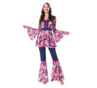 YWBleked Costume d'Halloween Pour Femme Costume de couple disco hippie des années 70 hominidé De Lapin Femmes Lapin Fille Senpai Cosplay Une Pièce Body(M)