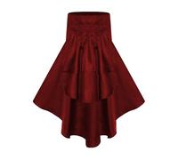 YWBleked Costume Halloween Enfant Jupe rétro de Style gothique Halloween,taille à volants,jupe rétro pour femmes Miles Morales Costume Enfants Cosplay(Red,L)
