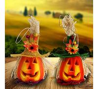 YWBleked DéCoration Halloween Citrouille Créatif Halloween Lumières Rougeoyantes Décoration Lumières Décor À La Maison Brille (Multicolor, One Size)