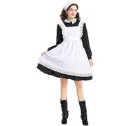 YWBleked DéGuisement Pour Halloween Costume d'Halloween Femme Adulte Manoir Français Mon Héros Académique Himiko Toge Cosplay Costume(Black,S)