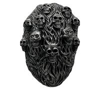 YWBleked Masque Halloween HorreurHalloween Alien Big Mouth Halloween Headgear Effrayant Alien Person * 1 Scary Headgear Fork Cosplay Party Props Demi Squelette