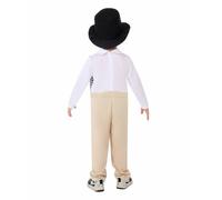 YWBleked Tenue Halloween Enfant ZOMBIE Costume de cosplay pour grands-parents,tenue pour enfants,jeu de rôle,spectacle la journée scolaire,robe fête la Journée Maître Chef Costume(Beige,S)