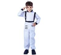 YWBleked ZOMBIE Kostüm MäDchen Costumes d'astronautes Combinaisons spatiales pour enfants Costumes de spectacle d'astronautes Astronautes de cosplay Doki Doki Littérature Club Cosplay(White,L)