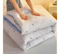 YWBXSHKD Couette RéVersible 4 Saisons 180x220cm 2.75kg, Couette Bicolore Duvet ÉDredon Couverture ImpriméE Couette TempéRéE 2 Personnes, ÉPaissir Chaud Hiver Couette Consolateur