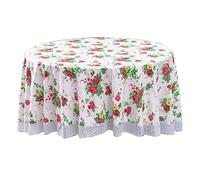 YWBXSHKD Nappe Transparente Ronde Diameter 180cm, Nappe Transparente en PVC ImperméAble, RéSistant à l'huile, AntidéRapant, RéSistant Aux Rayures, pour Cuisine Table à Manger, Picnic