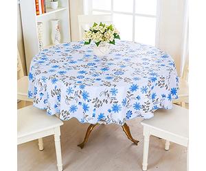 YWBXSHKD Rond PVC Nappe Diameter 180cm, ImperméAble Nappe De Table, Vinyle Nappes Toile CiréE Huile-Preuve éTanche Linge De Table Tapis De Table, Nappe De Cuisine Ronde