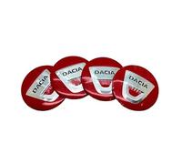 YWDRE 4 Pièces Autocollants Cache Moyeu pour Dacia Sandero 2020-2022, Autocollant avec Emblème Centre de Jante Couvercle de Moyeu Badge Autocollants Voiture Accessoires,E-56mm