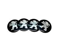 YWDRE 4 Pièces Autocollants Cache Moyeu pour Peugeot 3008 E3008 P64 2024 2025, Autocollant avec Emblème Centre de Jante Couvercle de Moyeu Badge Autocollants Voiture Accessoires,G-56mm