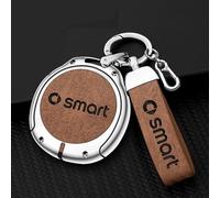 YWDRE Étui Clé Voiture avec pour Smart Brabus, Cas Couverture Voiture Porte Clef Voiture Sac Imperméable et Résistant Aux Rayures,A