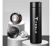 YWDRE Gobelet Isotherme pour Voiture pour Tesla Model 3 Y S X, Tasse de Voyage Étanche Facile à Nettoyer Idéale pour Voiture, Bureau et Cadeau