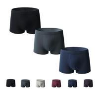 YWeiLiangSan Boxer Homme Thermique Polaire, sous-vêtement Hiver Extensible 4 Sens pour Froid et Ski (3 Pcs D,5TG)