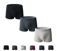 YWeiLiangSan Boxer Homme Thermique Polaire, sous-vêtement Hiver Extensible 4 Sens pour Froid et Ski (3 Pcs A,5TG)