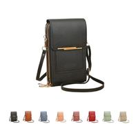 YWeiLiangSan Sac Bandoulière Tactile Avec Fenêtre Tactile et Bandoulière Ajustable (Black,Medium)