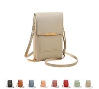 YWeiLiangSan Sac Bandoulière Tactile Avec Fenêtre Tactile et Bandoulière Ajustable (Gray,Medium)