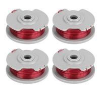 Yweller 5306-20 Lot de 4 bobines de fil de rechange pour coupe-bordures Gardena Art.8844,8845 SmallCut 300,9844,9845,9824, Art.8824 EasyCut Li-18/23 Bobine de fil interchangeable Ø 1,65 mm Longueur 10