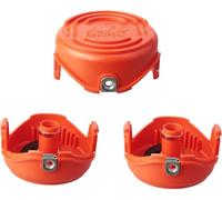 Yweller A6486 A6486-XJ A6482 Lot de 3 couvercles de bobine pour coupe-bordure Black + Decker GL9035, GL8033, STC5433PC, STC5433B, GL7033, STB3620L, 3 bobines 90583594 de qualité supérieure Couvercle