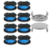 Yweller Lot de 10 bobines de rechange RAC124 5132002433 - Diamètre : 1,65 mm - Longueur : 3,3 m - Pour batterie Ryobi 18 V ONE+ et coupe-bordure hybride olt1832, OLT1825, RLT1830Li, RY18LTX33A-0 -