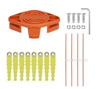 Yweller Lot de 18 lames de débroussailleuse à double lame WA0010 WA0004 WA0004.1 - Compatible avec Worx WG163E, WG157E.9, WG160, WG165, WG730E - Avec fil de recharge extra puissant