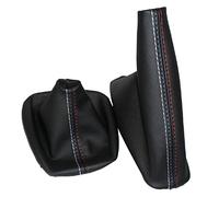 YWhjklb pour BMW série 3 E36 E46 E30 E34 M3 Z3 Cuir Noir M Accessoires Colliers de Changement de Vitesse de Voiture Frein à Main Manuel guêtre Couverture de Botte