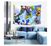 YWJFASHION Impression 3D Couverture Murale tenture Murale Super Mario Art tapisseries murales pour Salon Chambre dortoir décor