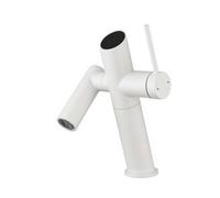 YWJFSA Mitigeur Cuisine Rabattable eau Chaude et Froide Robinet de Cuisine Sous Fenêtre avec 2 Modes de Jet Réglable en Hauteur Pivotant à 360°,Blanc