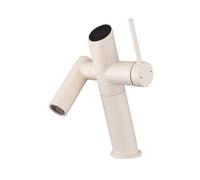 YWJFSA Mitigeur Cuisine Rabattable eau Chaude et Froide Robinet de Cuisine Sous Fenêtre avec 2 Modes de Jet Réglable en Hauteur Pivotant à 360°,Abricot