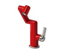 YWJFSA Mitigeur Cuisine Rabattable Robinet Cuisine Pivotant à 360° avec 2 Modes de Jet Réglable en Hauteur Froid et Chaud,Rouge